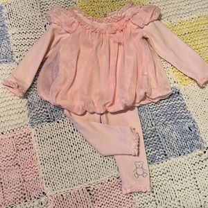 FAO, 3-6 mo., fancy bubble dress.darling details-dainty pink netting & lace 👼